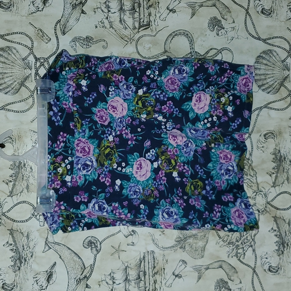 Rose Print Skirt